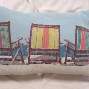 cute beach pillow